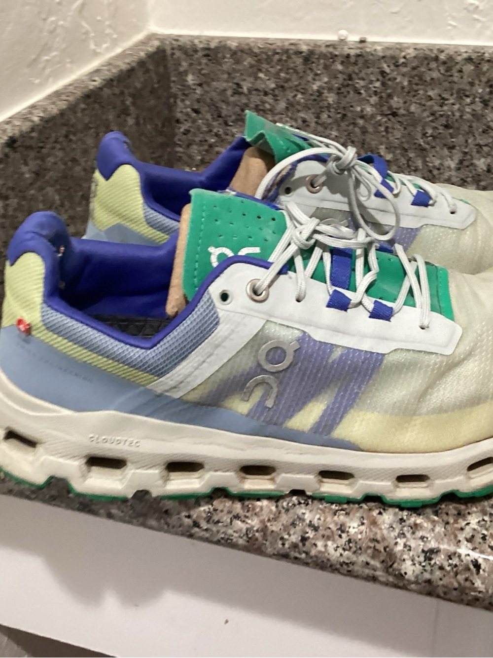 On Running Kids Trail Sneakers - Green/Purple/Blue